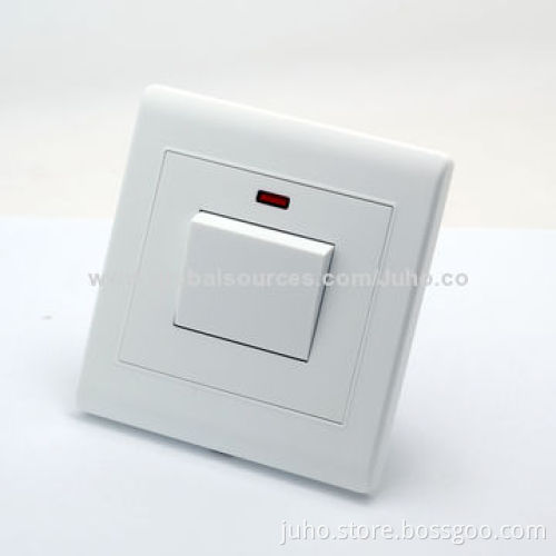 20A wall switch and socket outlet are popular on Europe market,Africa market, British Type